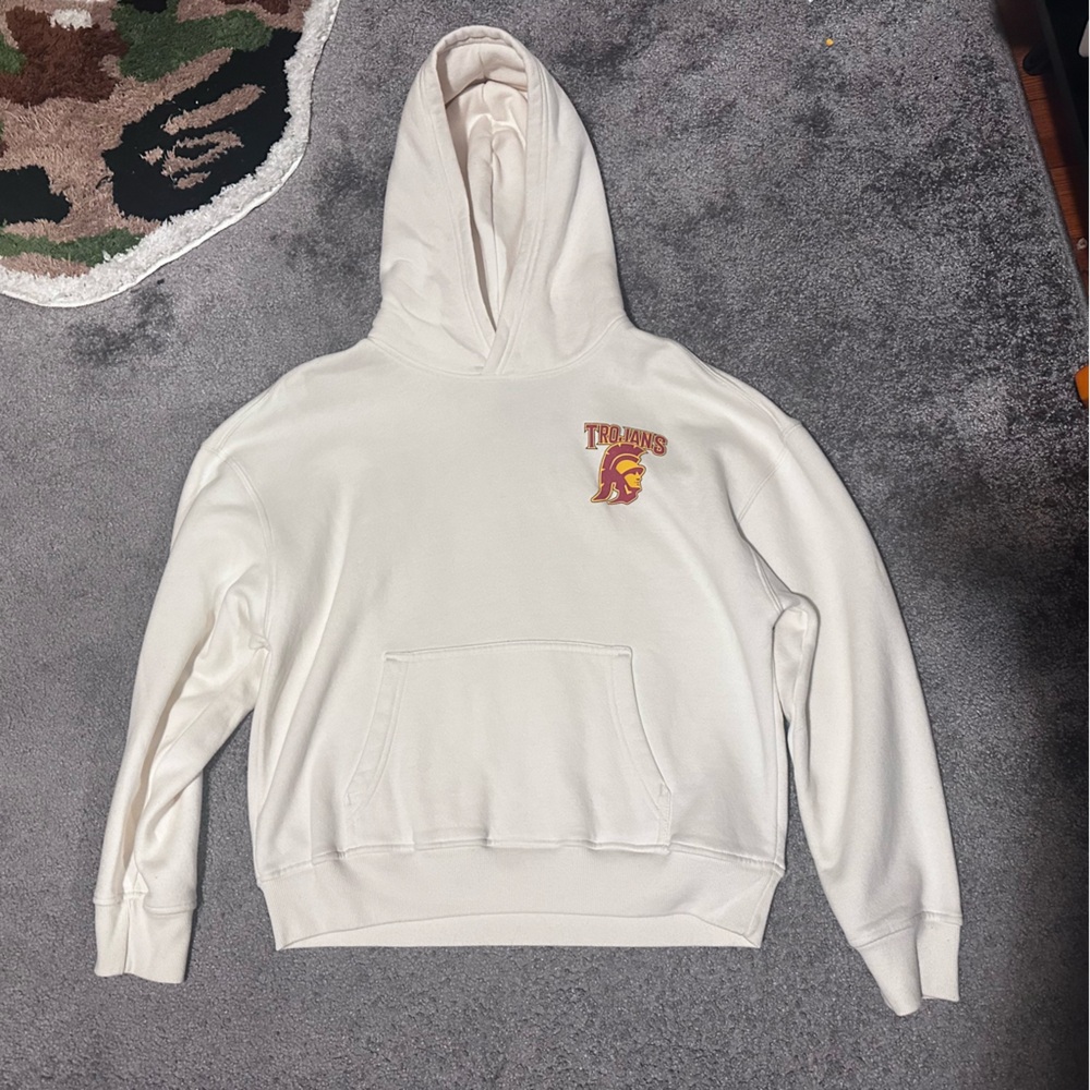 BRAND NEW- Trojans Boxy Fit Graphic Hoodie, Men’s Xs